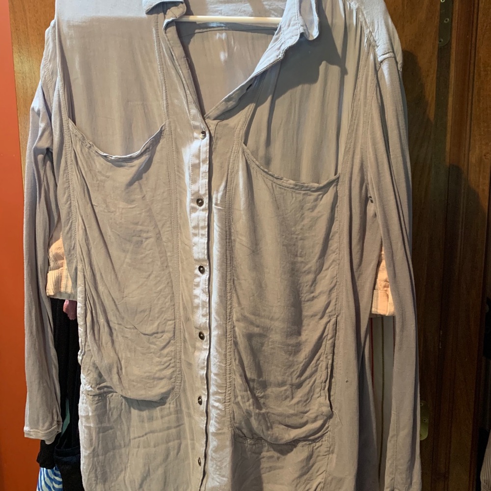 free people long sleeved blouse